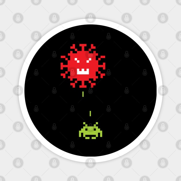 Virus Invaders Magnet by Sauher